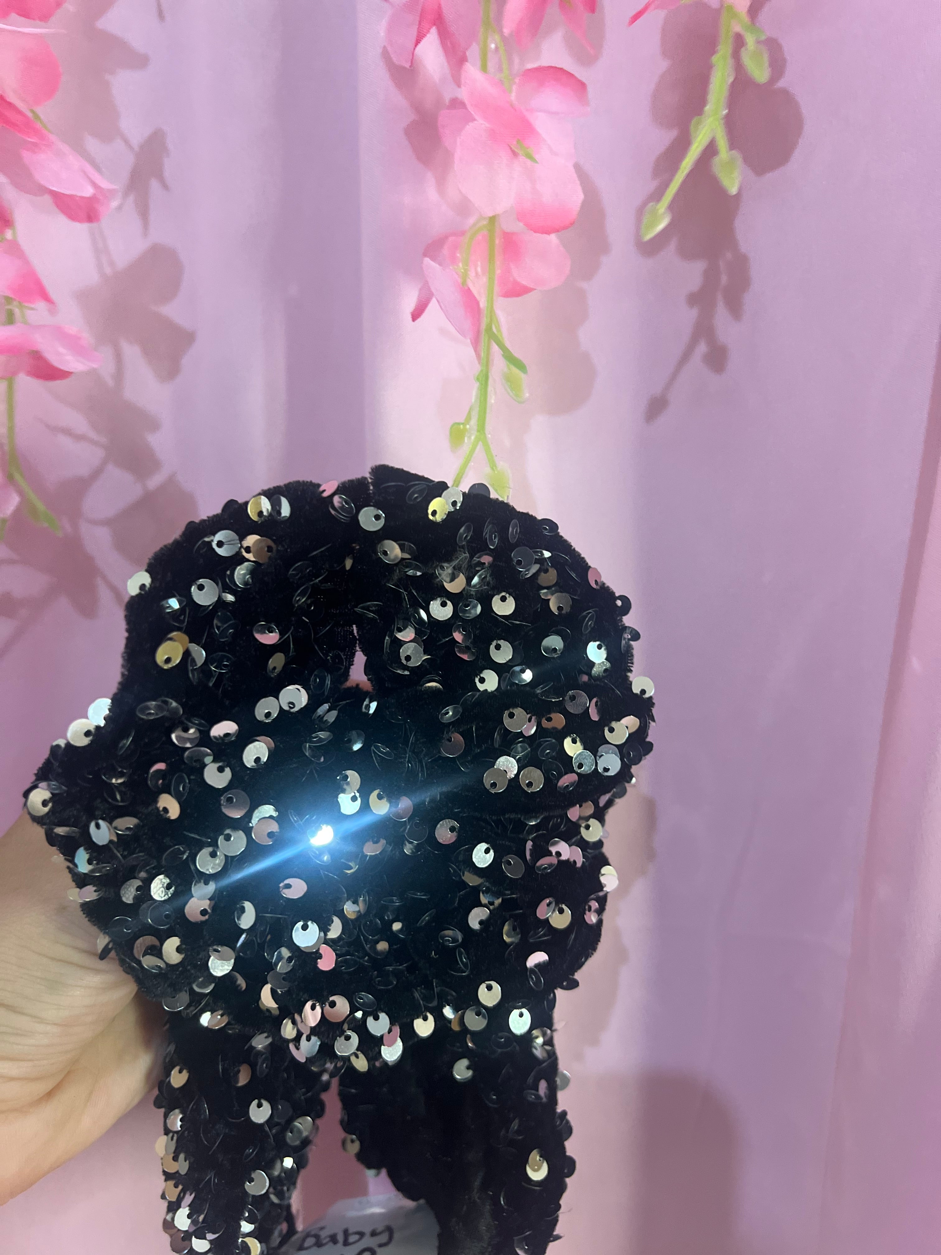 Sequin messy wrap