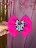 Pink concho bow