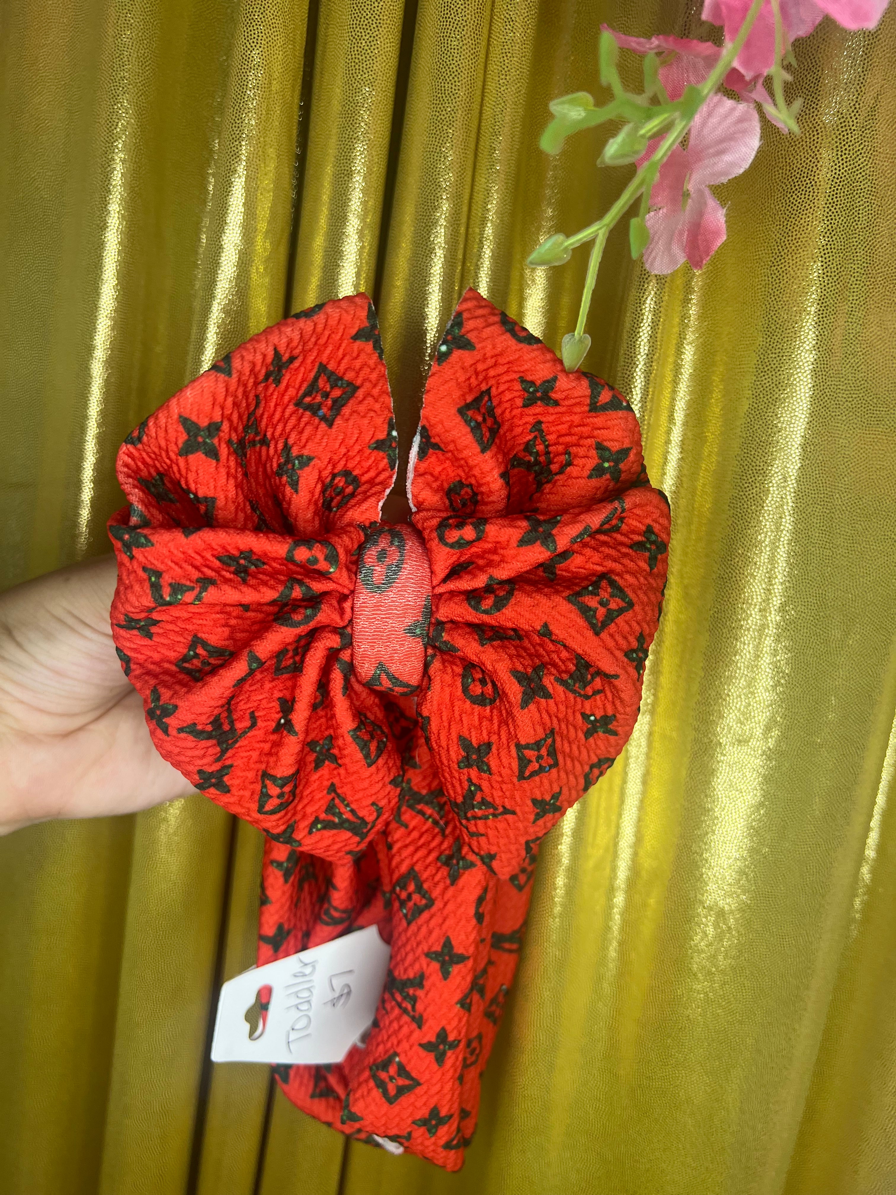 Red boujee messy wrap